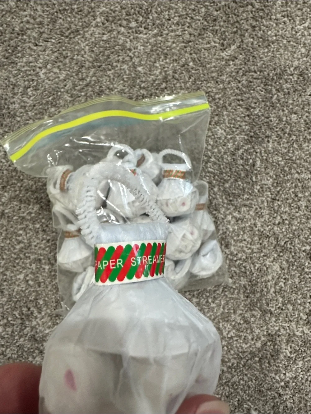 Paper streamers for weddings or parties